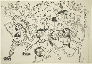 Teika’s Journey (Taika no michiyuki), from the series Famous Scenes from Japanese Puppet Plays