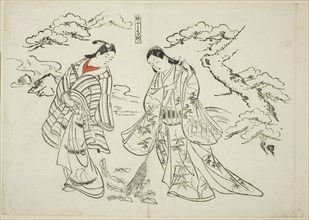 Sleeve-Letter Takasago (Sodefumi Takasago), no. 2 from a series of 12 prints depicting parodies of