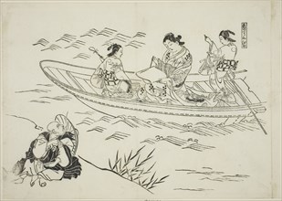 Eguchi and Love’s Fishing Boat (Koi no tsuribune Eguchi), no. 4 from a series of 12 prints
