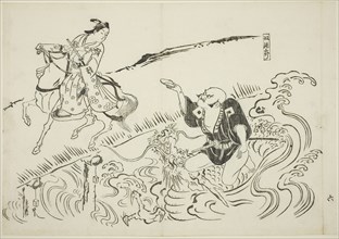 The Servant Choryo (Yakko Choryo), no. 6 from a series of 12 prints depicting parodies of plays, c.