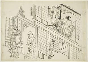 A Young Sanemori (Yaro Sanemori), no. 10 from a series of 12 prints depicting parodies of plays, c.