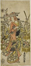 The Actor Hayakawa Hatsuse as a Flower Vendor, mid–1720s, Okumura Toshinobu, Japanese, active c.