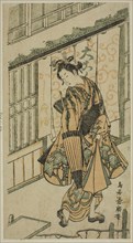 Young Woman Holding an Umbrella, c. 1750, Torii Kiyohiro, Japanese, active c. 1737-76, Japan, Color