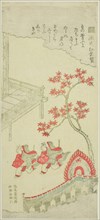 The Maple Festival (Momiji no ga) from chapter 7 of The Tale of Genji, early 1760s, Kitao