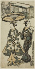 Young Lady and Matron, from Girls of Fukagawa, A Triptych (Fukagawa musume sanpukutsui), c. 1750s,