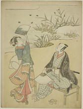 Two Actors Catching Fireflies, c. 1765/70, Attributed to Torii Kiyomitsu I, Japanese, 1735-1785,
