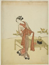 By the Stream, c. 1765, Attributed to Suzuki Harunobu ?? ??, Japanese, 1725 (?)–1770, Japan, Color