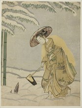 Gathering Bamboo Shoots, c. 1765, Suzuki Harunobu ?? ??, Japanese, 1725 (?)-1770, Japan, Color