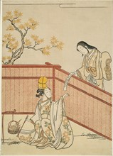 Burning Autumn Maple Leaves, 1765, Suzuki Harunobu ?? ??, Japanese, 1725 (?)-1770, Japan, Color