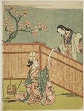Burning Autumn Maple Leaves, 1765, Suzuki Harunobu ?? ??, Japanese, 1725 (?)-1770, Japan, Color