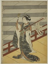 The Kagura Dancer, c. 1766, Suzuki Harunobu ?? ??, Japanese, 1725 (?)-1770, Japan, Color woodblock