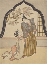 Lovers Dressing Beside a Window, 1765, Suzuki Harunobu ?? ??, Japanese, 1725 (?)-1770, Japan, Color