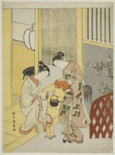 Delaying the announcement of dawn, c. 1767/68, Suzuki Harunobu ?? ??, Japanese, 1725 (?)-1770,