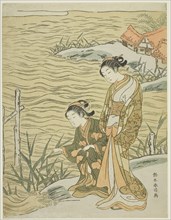 Two Women at the Waterside, c. 1766/67, Suzuki Harunobu ?? ??, Japanese, 1725 (?)-1770, Japan,