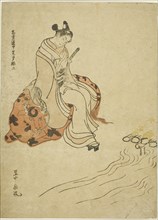 Young Man Seated on an Ox, 1765, Shichu, Japanese, 18th century, Japan, Color woodblock print,