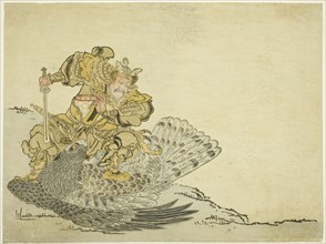 Onamushi no Mikoto Killing the Great Bird, 1765, Japanese, Japan, Color woodblock print, chuban