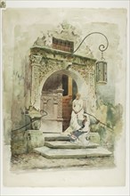 Two Women in a Doorway, 1882, Lawrence Carmichael Earle, American, 1845-1921, United States,