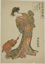 The Courtesan Mitsuhana of the Ohishiya (Ohishiya uchi Mitsuhana), from the series Evergreen