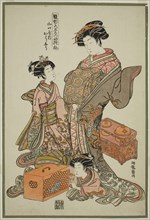 Oshu of the Yamaguchiya, from the series Models for Fashion: New Designs as Fresh as Young Leaves