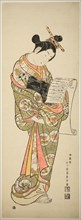 The Actor Segawa Kikunojo I as a courtesan, c. 1747, Ishikawa Toyonobu, Japanese, 1711–1785, Japan,
