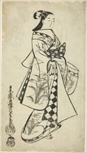 Standing Beauty, c. 1714, Kaigetsudo Anchi, Japanese, active c. 1704–16, Japan, Woodblock print,