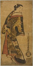 Standing Courtesan, c. 1715, Kaigetsudo Dohan, Japanese, active c. 1704-16, Japan, Hand-colored