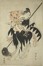 Youth Dancing with a Spear, early 1790s, Katsukawa Shun’ei, Japanese, 1762-1819, Japan, Color