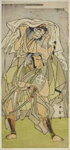 The Actors Otani Hiroji III as Koga Saburo, and Ichimura Uzaemon IX as the Devil of Kogakeyama, the