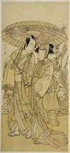 The Actors Segawa Kikunojo III (right) as Ochiyo, and Bando Mitsugoro I (left) as the Greengrocer