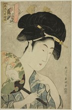 An Elegant Series of Amulet Paintings (Furyu nanatsume e awase): Rabbit and Cock, n.d., Tamagawa