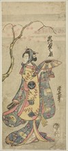 The Actor Segawa Kikunojo II as Shizuka Gozen (?), c. 1767, Torii Kiyonaga, Japanese, 1752-1815,
