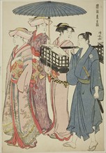 Going to a Picnic, from the series A Brocade of Eastern Manners (Fuzoku Azuma no nishiki), c.