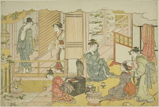 The First Bath of the New Year (Yudono hajime), from the illustrated book Colors of the Triple Dawn