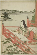 Murasaki Shikibu, Edo period (1615–1868), about 1784, Torii Kiyonaga, Japanese, 1752-1815, Japan,