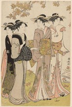 Beauties Under a Maple Tree, from the series A Collection of Contemporary Beauties of the Pleasure