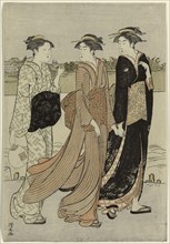 Summer Twilight on the Banks of the Sumida River, c. 1784, Torii Kiyonaga, Japanese, 1752-1815,