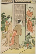 A Party in the Shinagawa Pleasure Quarters, c. 1790, Torii Kiyonaga, Japanese, 1752-1815, Japan,