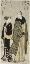 The Actor Matsumoto Koshiro IV and a geisha, from an untitled series of prints showing Actors in