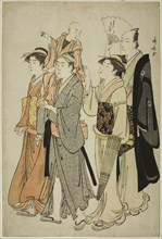 The Actor Ichikawa Danjuro V and his family, from an untitled series of four prints showing Actors