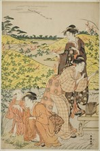 A Picnic Party, c. 1785/95, Katsukawa Shuncho, Japanese, active c. 1780-1801, Japan, Color