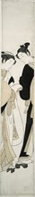 Two Komuso, c. 1768/69, Suzuki Harunobu ?? ??, Japanese, 1725 (?)-1770, Japan, Color woodblock