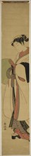 Young Woman Dressed as a Mendicant Monk, c. 1770, Suzuki Harunobu ?? ??, Japanese, 1725 (?)-1770,