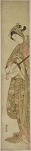 Woman Playing the Shamisen, c. 1769, Suzuki Harunobu ?? ??, Japanese, 1725 (?)-1770, Japan, Color