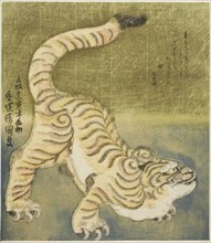 Crouching tiger, 1830, Utagawa Kunisada I (Toyokuni III), Japanese, 1786–1864, Japan, Color