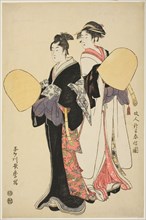 Young Couple Dressed as Mendicant Monks, c. 1794, Kitagawa Utamaro ??? ??, Japanese, 1753 (?)-1806,
