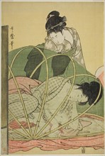 Mosquito Net for a Baby, c. 1794/95, Kitagawa Utamaro ??? ??, Japanese, 1753 (?)-1806, Japan, Color