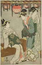 Courtesans beneath Wisteria Arbor, c. 1795, Kitagawa Utamaro ??? ??, Japanese, 1753 (?)-1806,