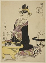 The Tenth Month (Ju gatsu), from the series Fashionable Twelve Months (Furyu junikagetsu), c. 1793,