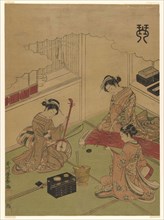 Koto (Kin), from an untitled series of the four accomplishments, c. 1772/75, Utagawa Toyoharu,