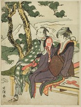 Evening Glow for Date no Yosaku and Seki no Koman, from the untitled series known as Eight Views of